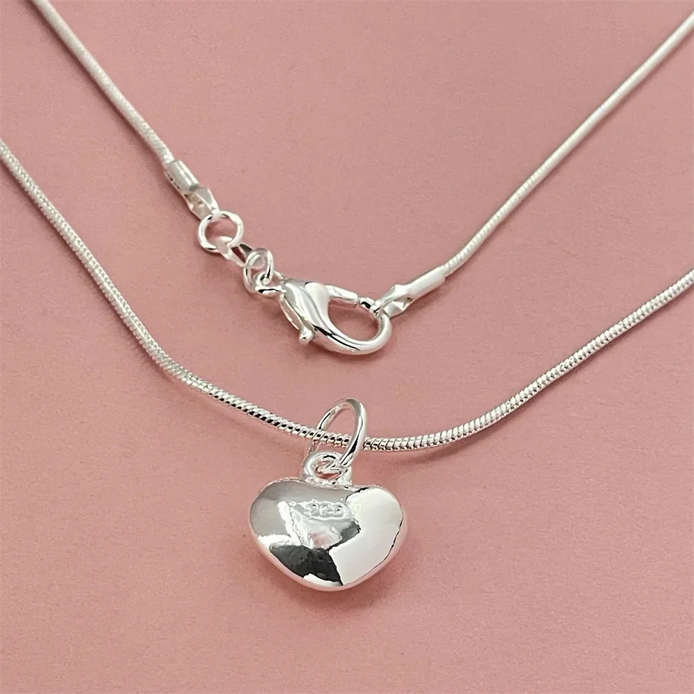 Sterling Silver Heart Necklace