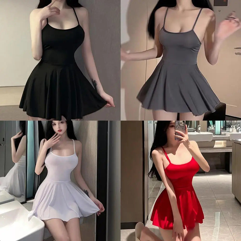 Allure Pleated Mini Dress
