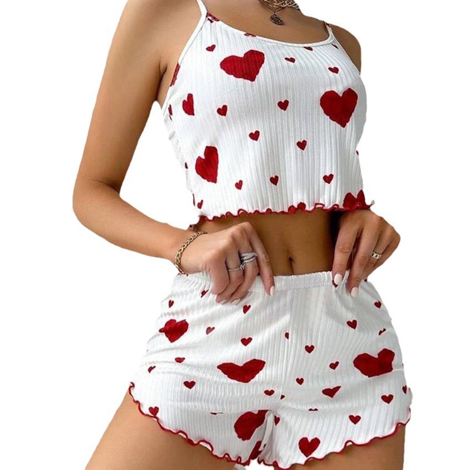 Love Print Pajama Set ❤️