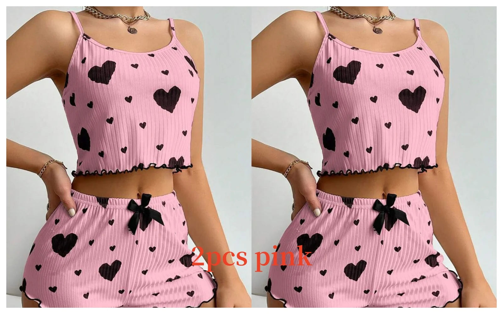 Love Print Pajama Set ❤️