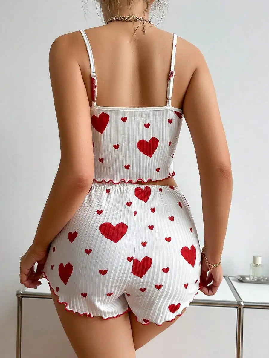 Love Print Pajama Set ❤️