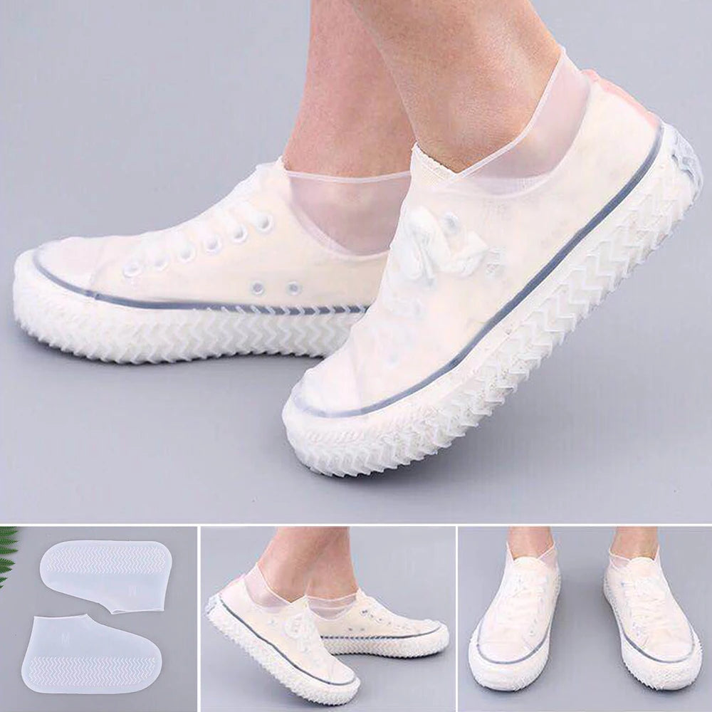 【Hot sales】 Reusable Waterproof Silicone Shoe Covers – Anti-Slip Rain Shoe Protectors