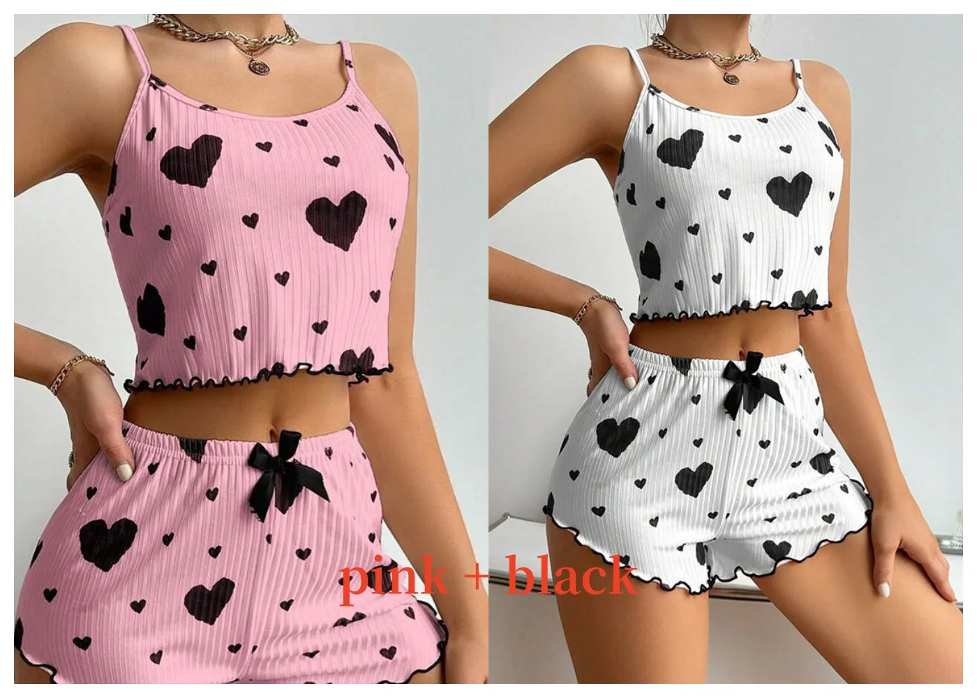 Love Print Pajama Set ❤️