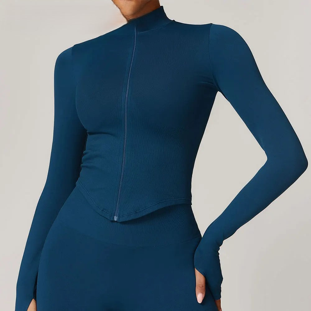 Women's Quick-Dry Zip-Up Workout Jacket