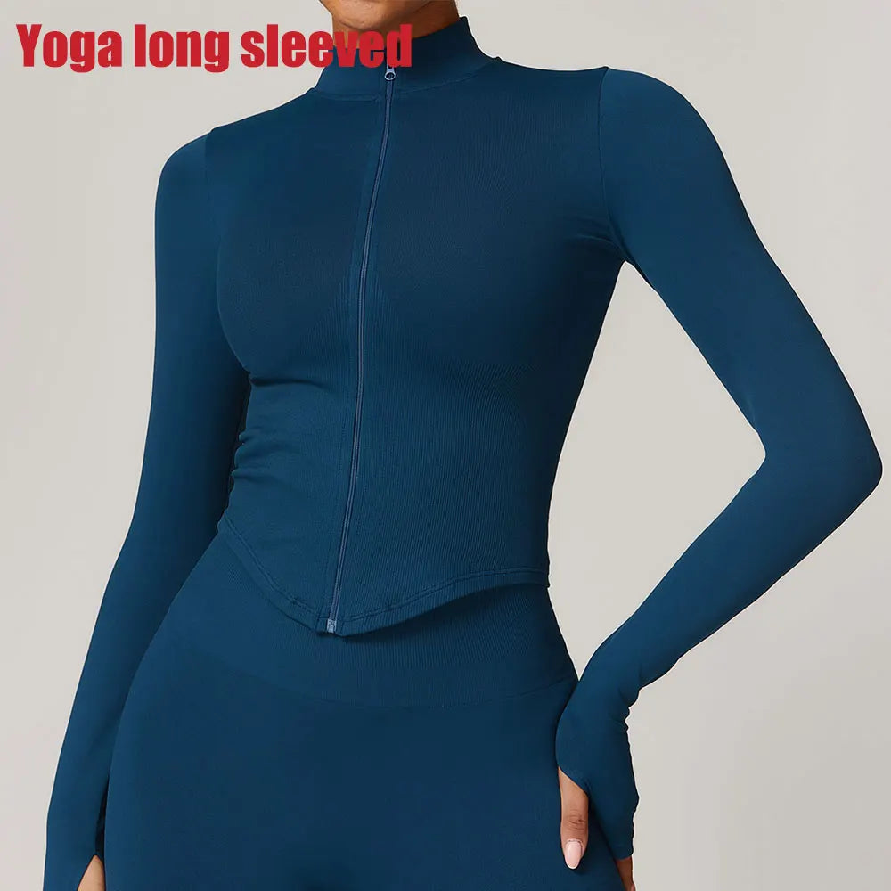 Women's Quick-Dry Zip-Up Workout Jacket