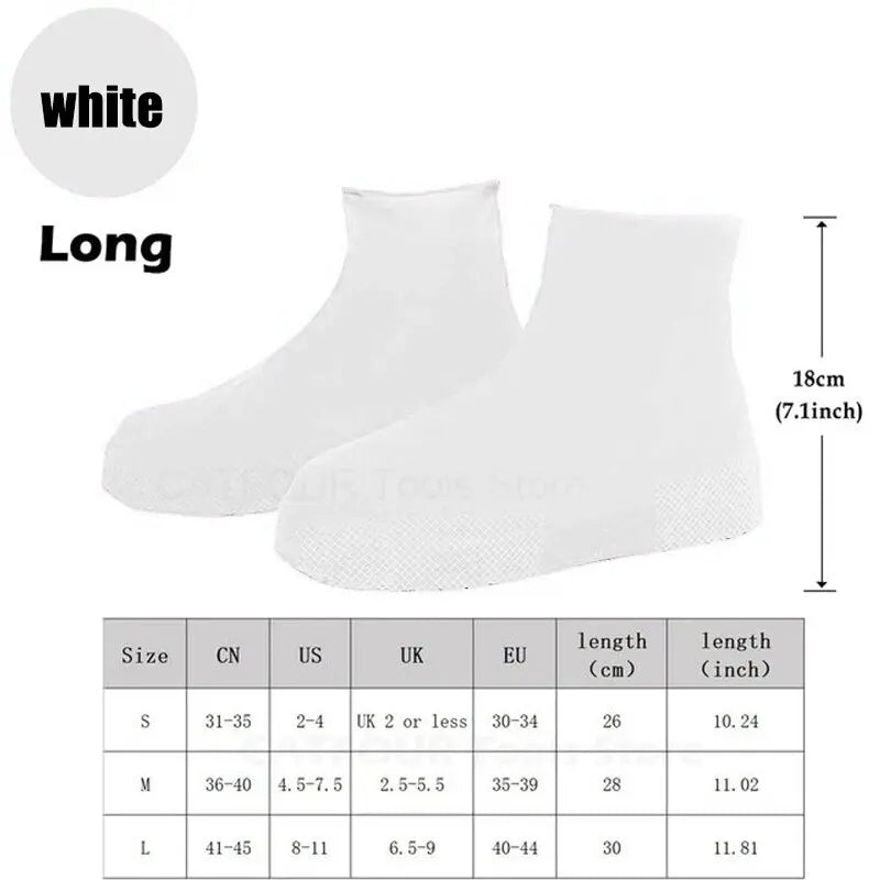 【Hot sales】 Reusable Waterproof Silicone Shoe Covers – Anti-Slip Rain Shoe Protectors