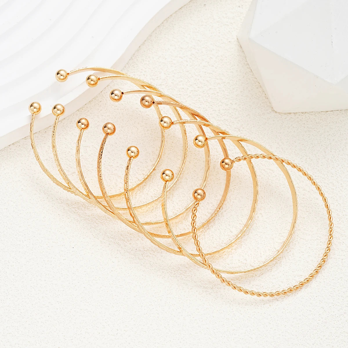 Luxe Gold Bangle Set