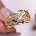 Twist CZ Ring