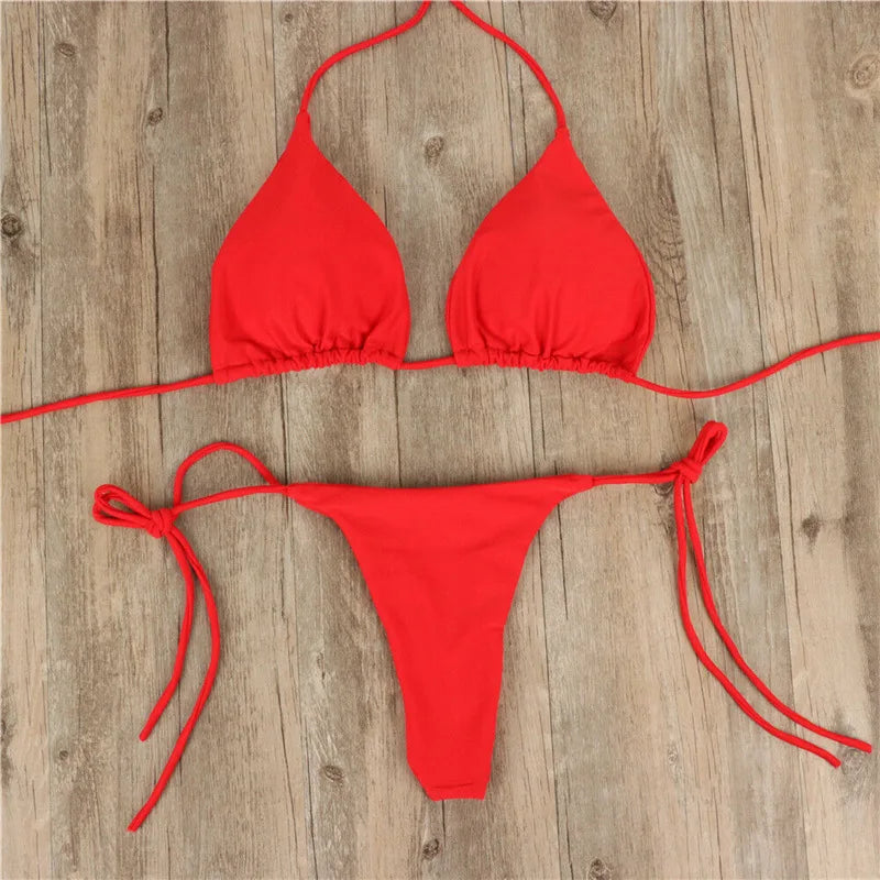 Classic Triangle String Bikini Set