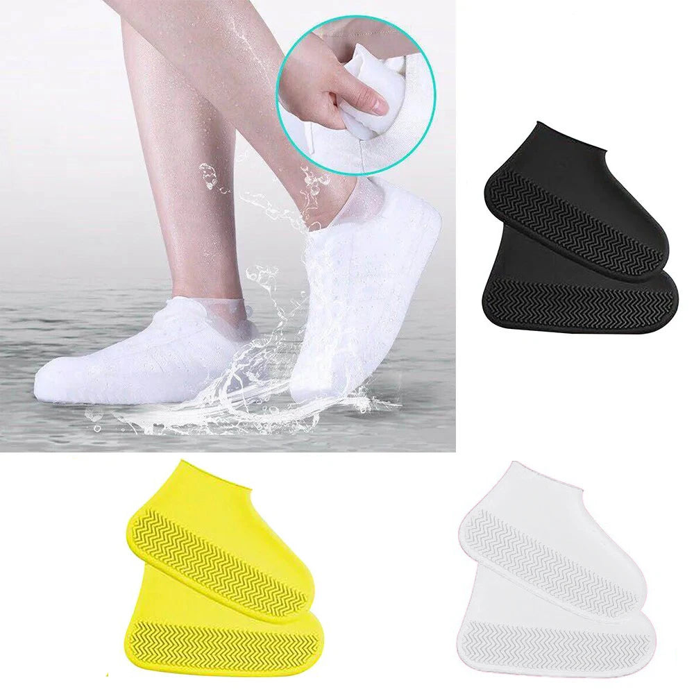 【Hot sales】 Reusable Waterproof Silicone Shoe Covers – Anti-Slip Rain Shoe Protectors