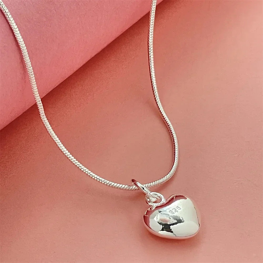 Sterling Silver Heart Necklace