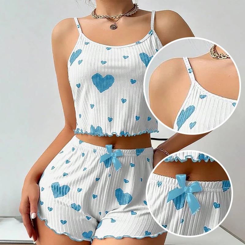Love Print Pajama Set ❤️