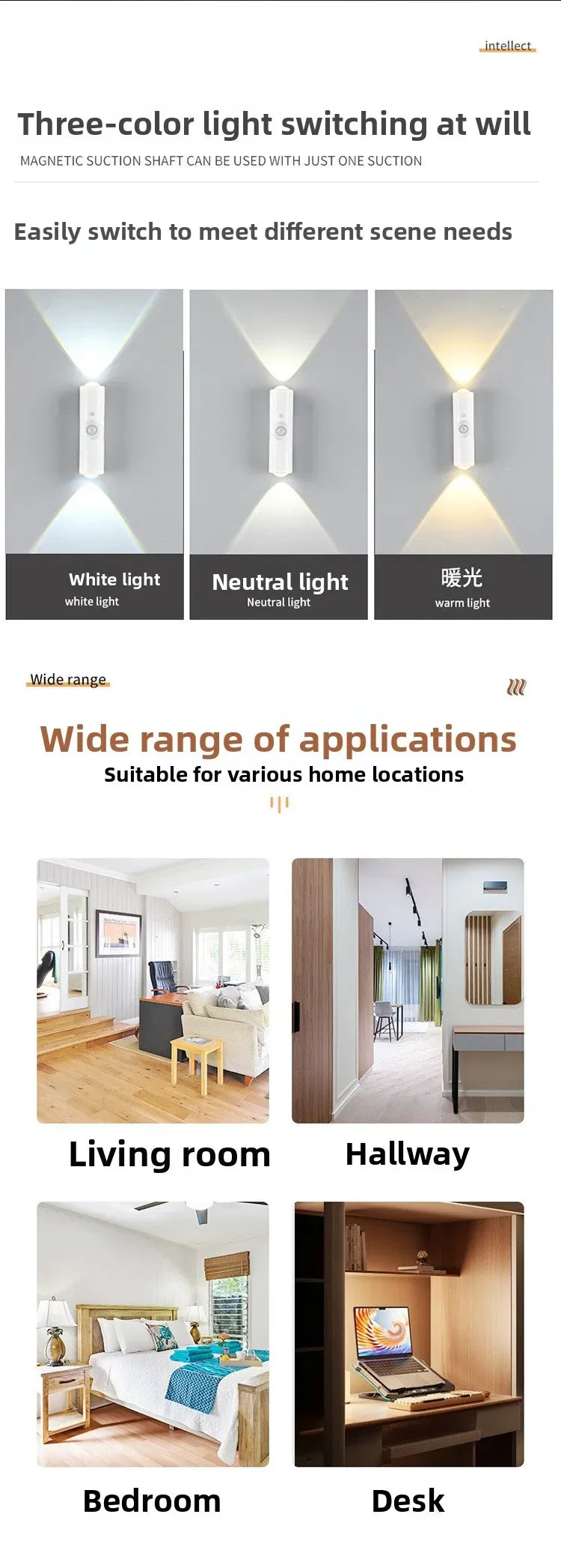 Smart RGB Outdoor LED Wall Light – Waterproof Color Changing Up & Down Sconce