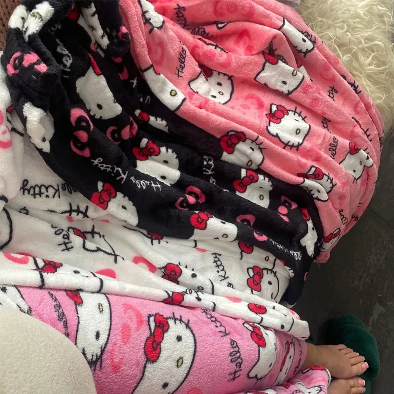 Cute Kitty Print Pajama Pants