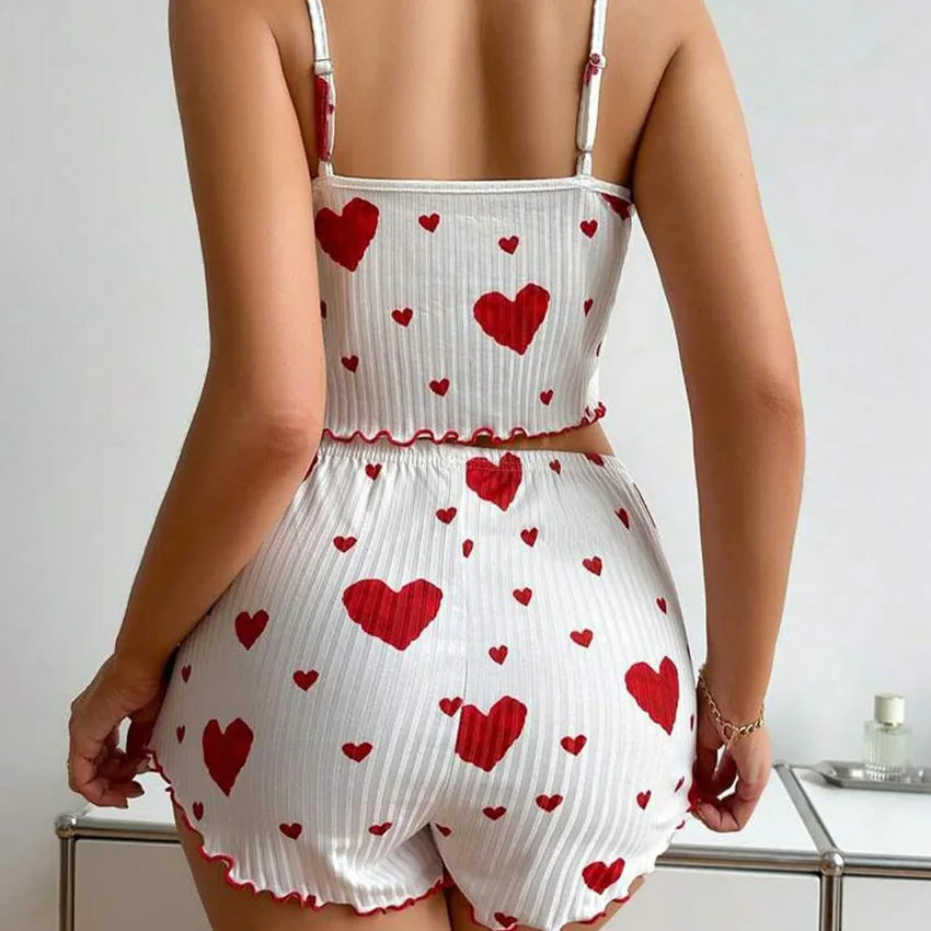 Love Print Pajama Set ❤️