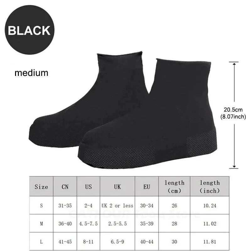 【Hot sales】 Reusable Waterproof Silicone Shoe Covers – Anti-Slip Rain Shoe Protectors