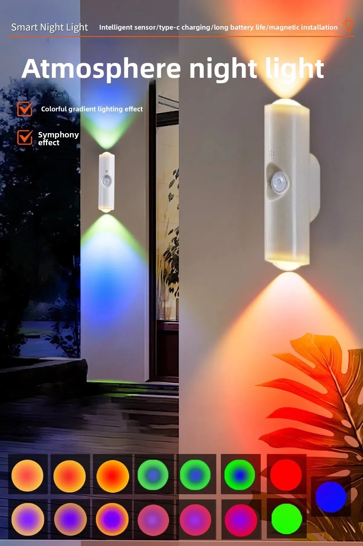 Smart RGB Outdoor LED Wall Light – Waterproof Color Changing Up & Down Sconce
