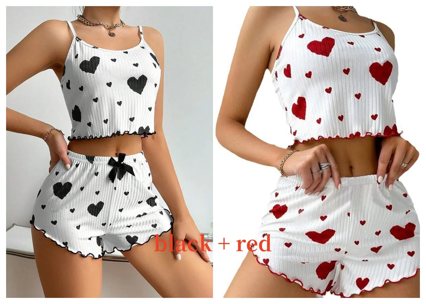 Love Print Pajama Set ❤️