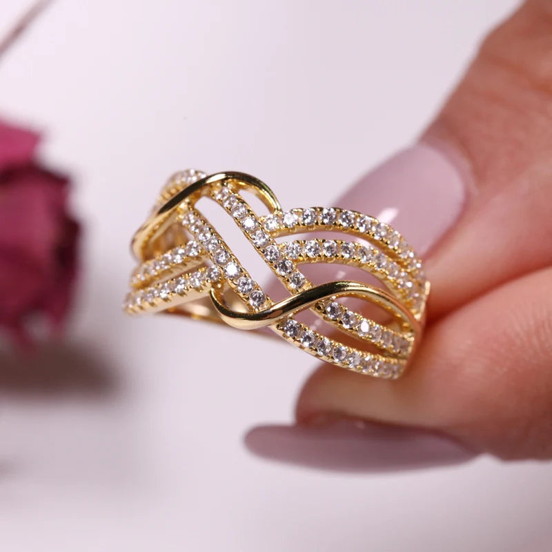 Twist CZ Ring
