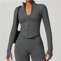 Women's Quick-Dry Zip-Up Workout Jacket