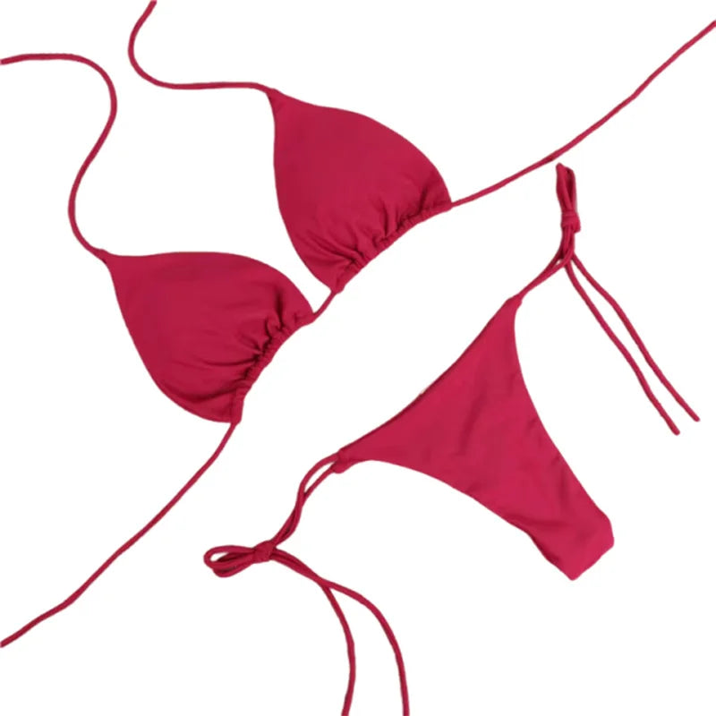 Classic Triangle String Bikini Set