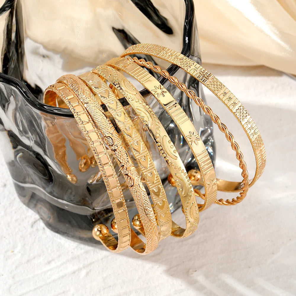 Luxe Gold Bangle Set