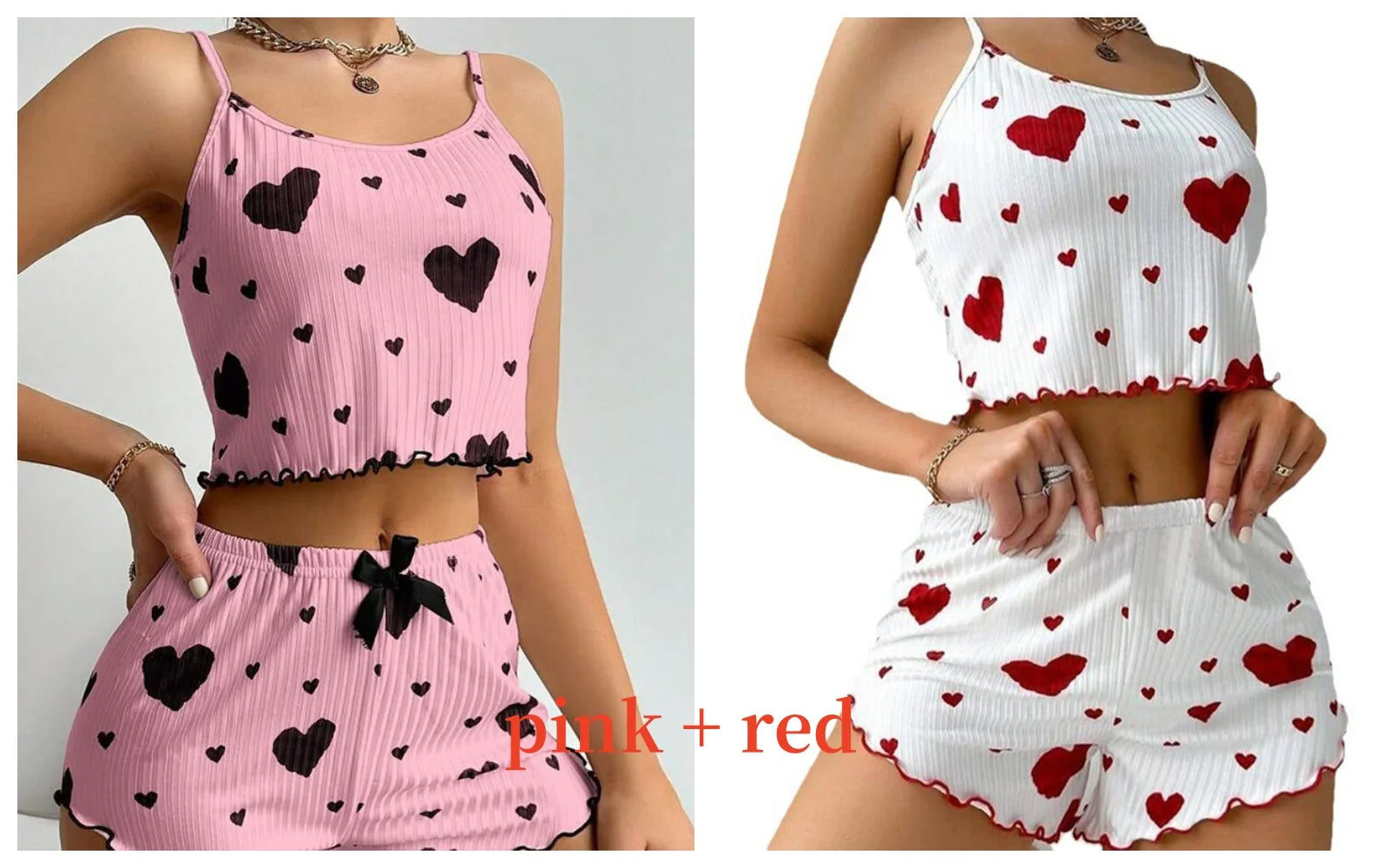 Love Print Pajama Set ❤️