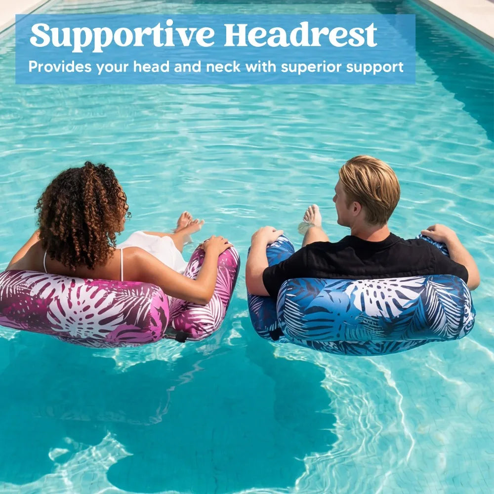 SYNCFUN Heavy-Duty Inflatable Pool Lounge Chair