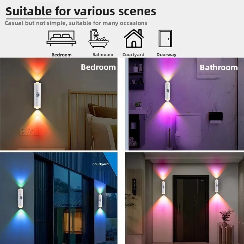 Smart RGB Outdoor LED Wall Light – Waterproof Color Changing Up & Down Sconce
