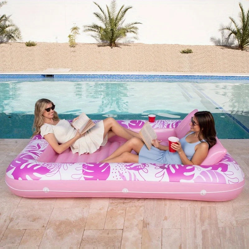 JOYFY Extra Large Inflatable Tanning Pool Lounger