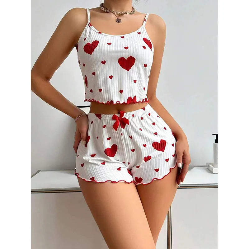 Love Print Pajama Set ❤️