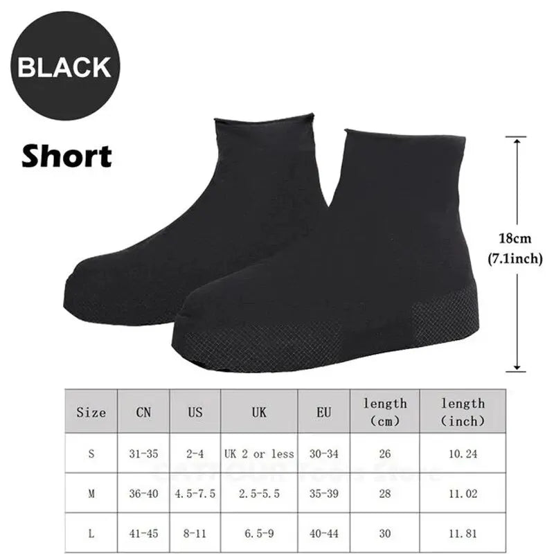 【Hot sales】 Reusable Waterproof Silicone Shoe Covers – Anti-Slip Rain Shoe Protectors