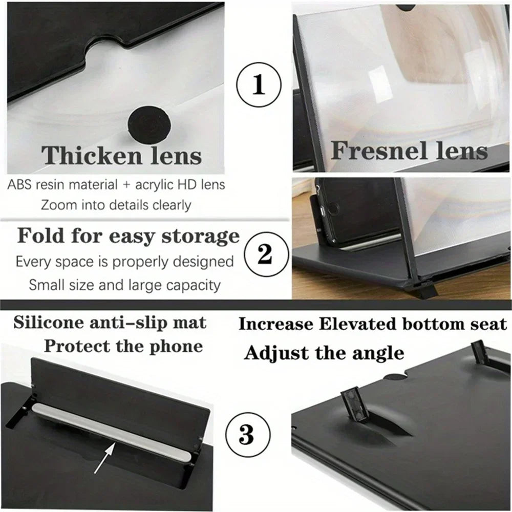 3D HD Phone Screen Magnifier