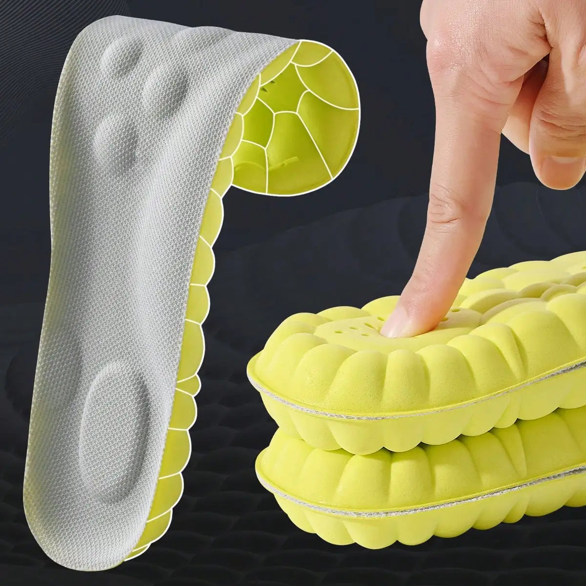 orthopedic insoles, memory foam, shock absorbing, arch support
