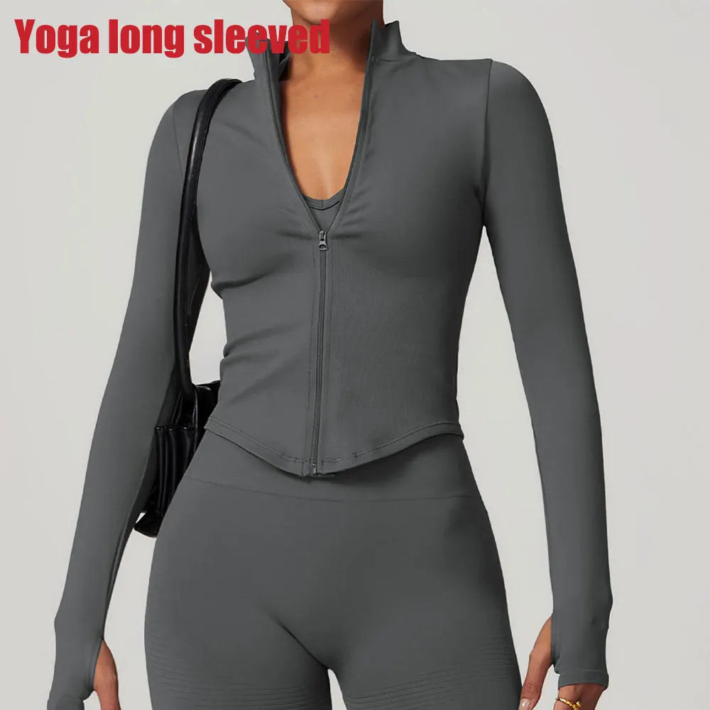 Women's Quick-Dry Zip-Up Workout Jacket