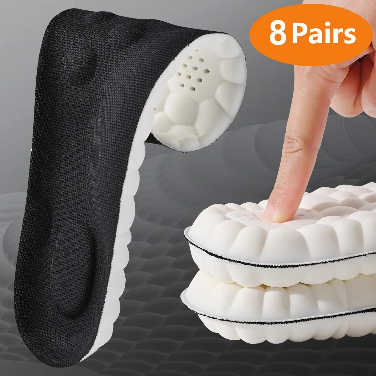orthopedic insoles, memory foam, shock absorbing, arch support