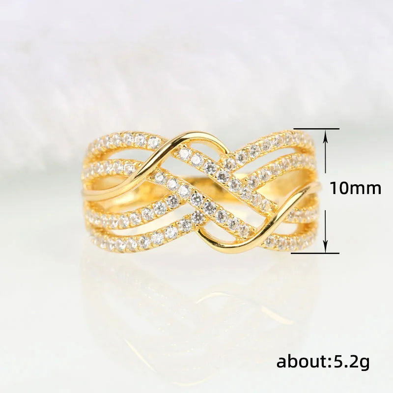 Twist CZ Ring
