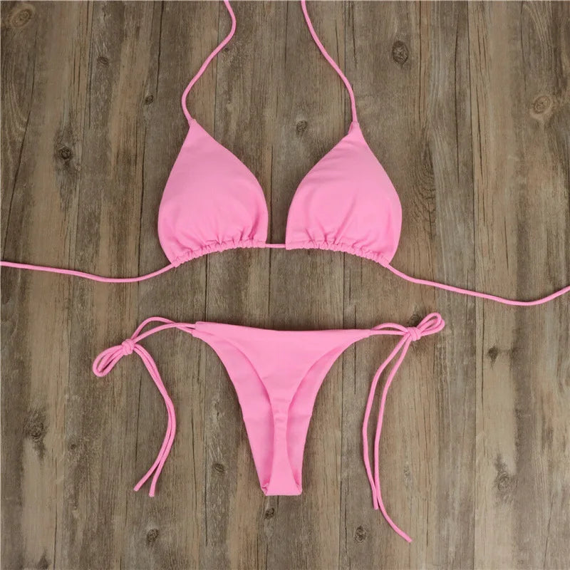Classic Triangle String Bikini Set