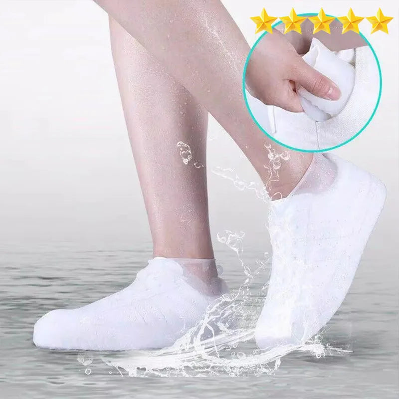 【Hot sales】 Reusable Waterproof Silicone Shoe Covers – Anti-Slip Rain Shoe Protectors