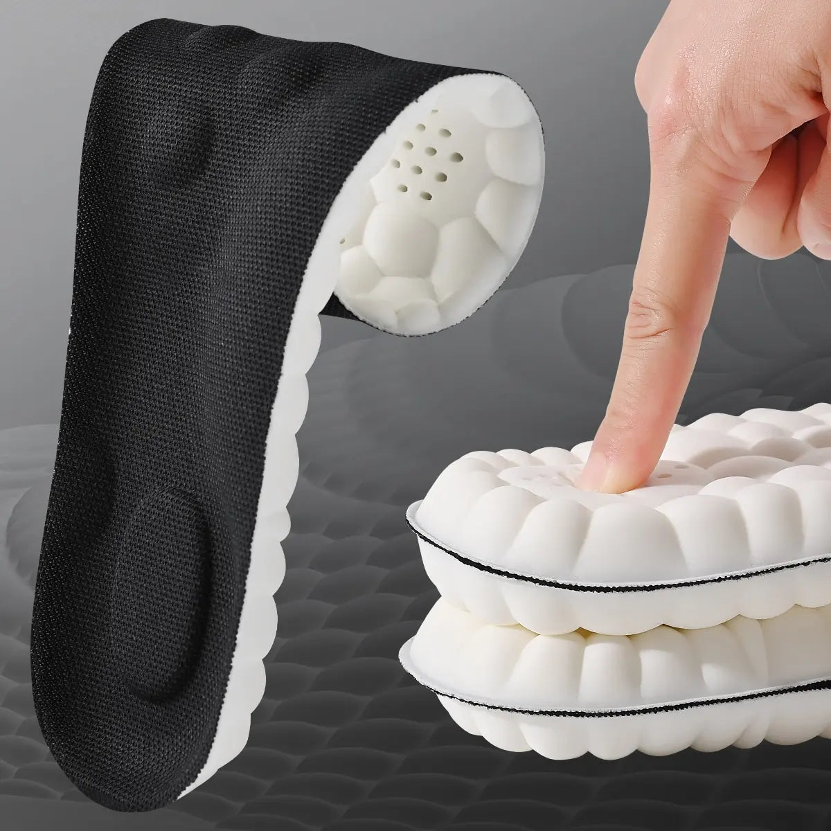 orthopedic insoles, memory foam, shock absorbing, arch support