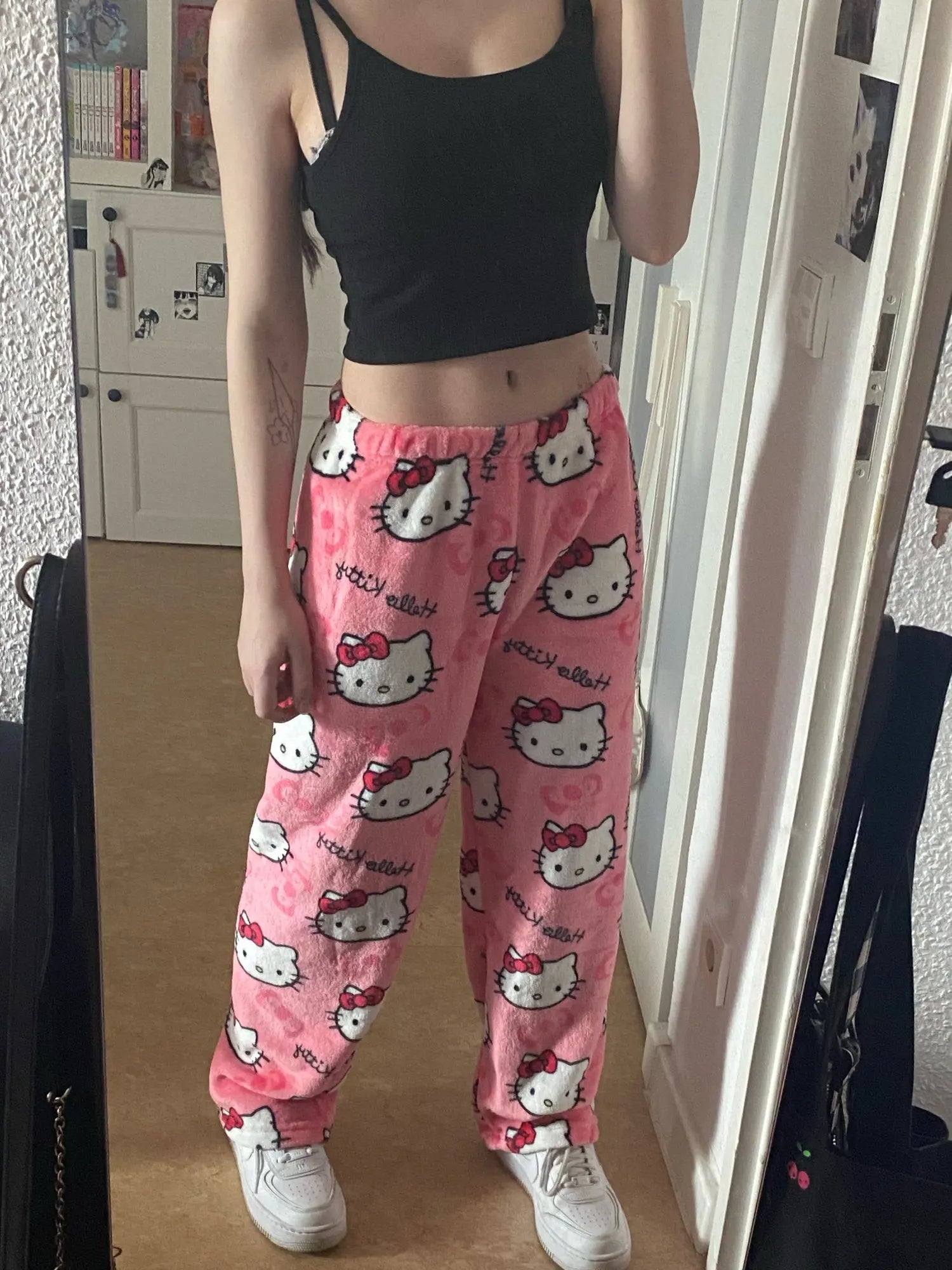 Cute Kitty Print Pajama Pants
