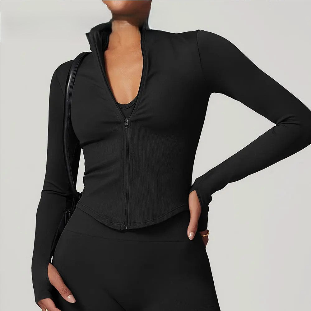 Women's Quick-Dry Zip-Up Workout Jacket