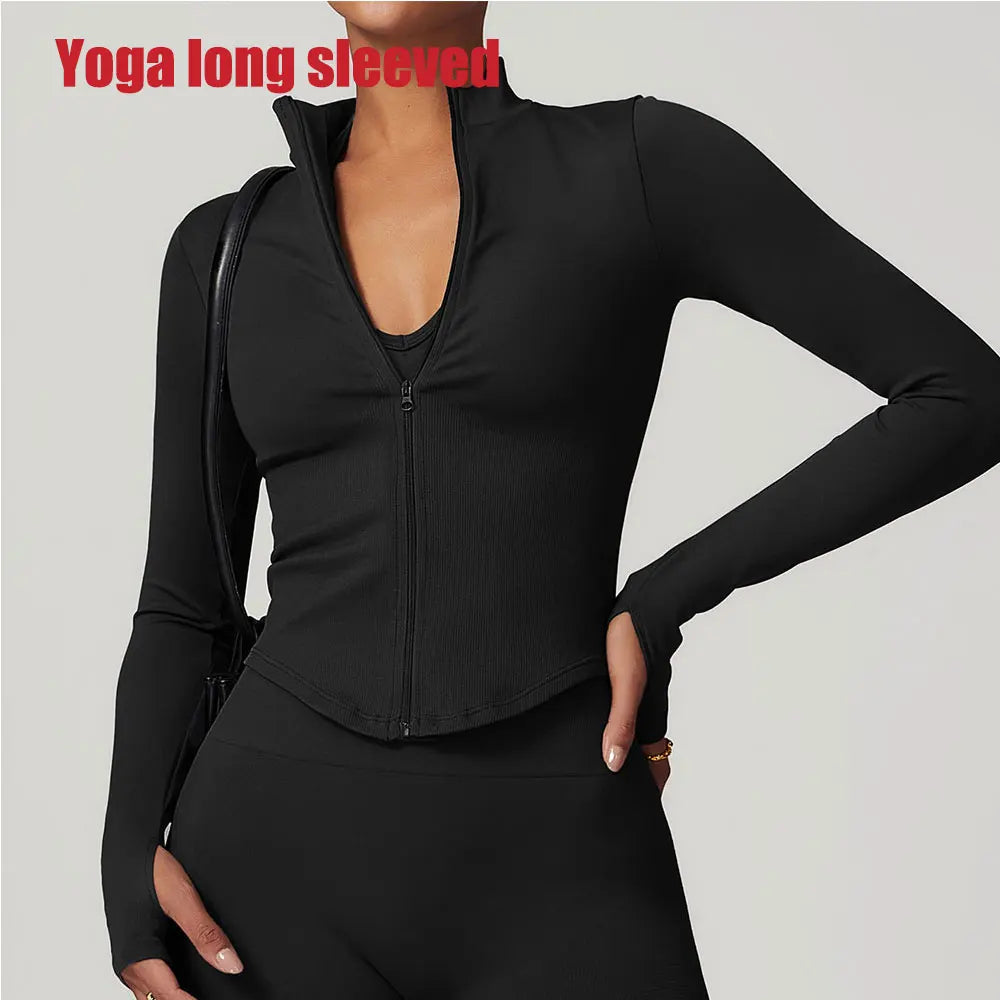 Women's Quick-Dry Zip-Up Workout Jacket