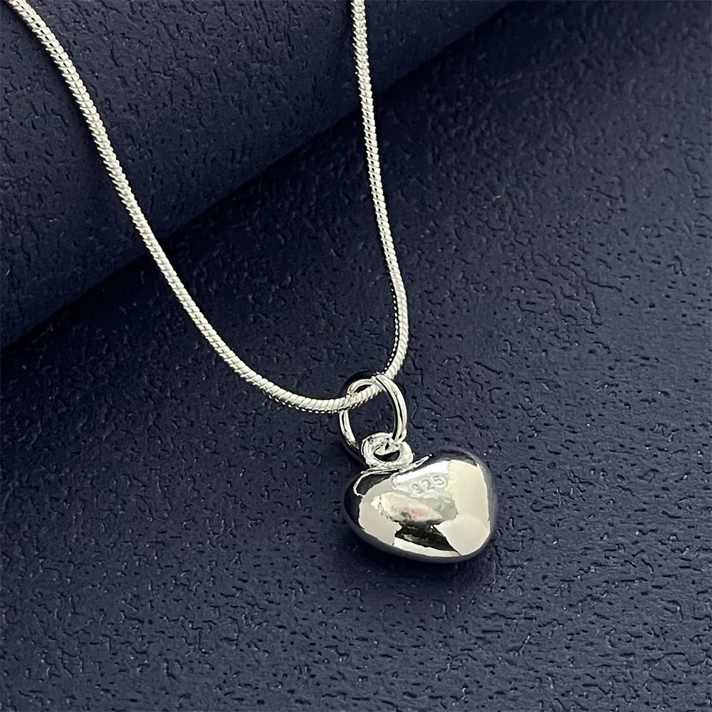 Sterling Silver Heart Necklace