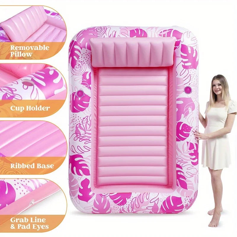 JOYFY Extra Large Inflatable Tanning Pool Lounger