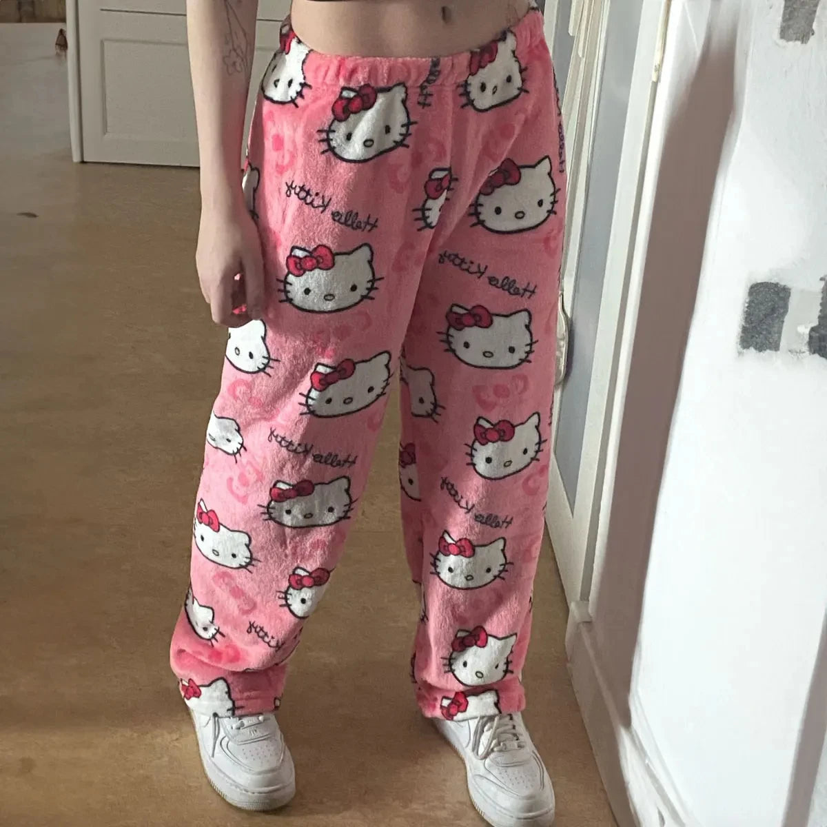 Cute Kitty Print Pajama Pants
