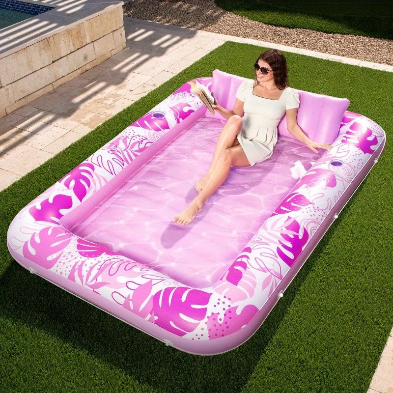 JOYFY Extra Large Inflatable Tanning Pool Lounger