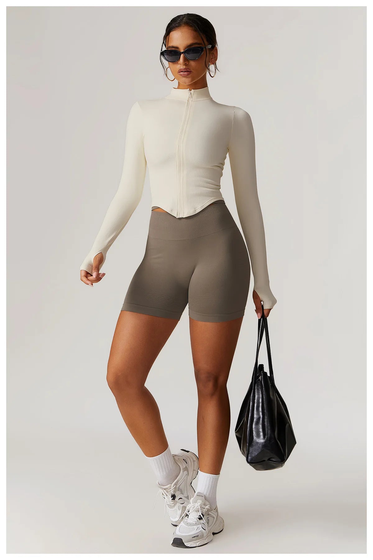Women's Quick-Dry Zip-Up Workout Jacket