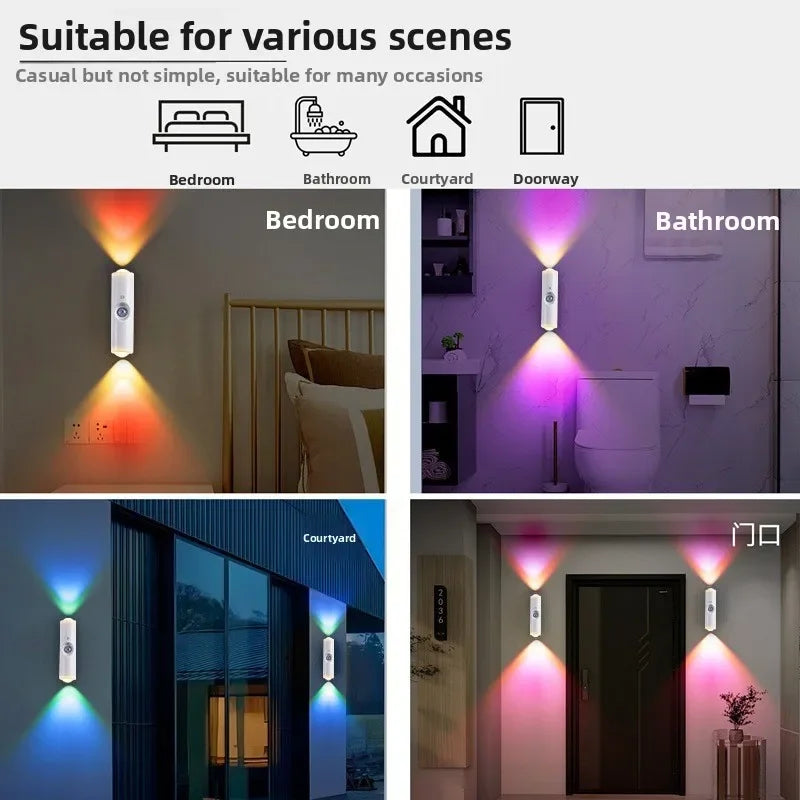 Smart RGB Outdoor LED Wall Light – Waterproof Color Changing Up & Down Sconce