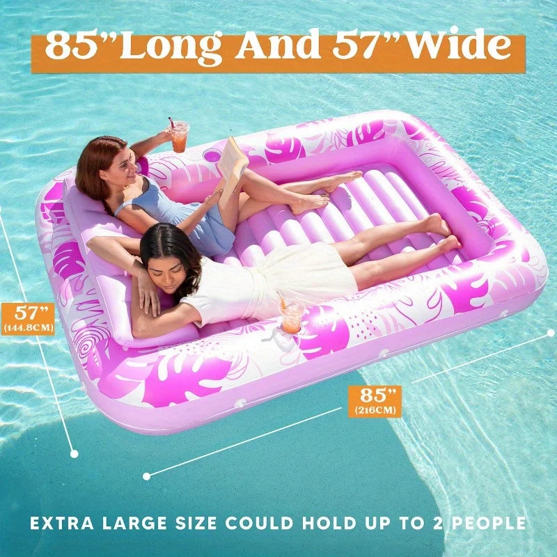 JOYFY Extra Large Inflatable Tanning Pool Lounger